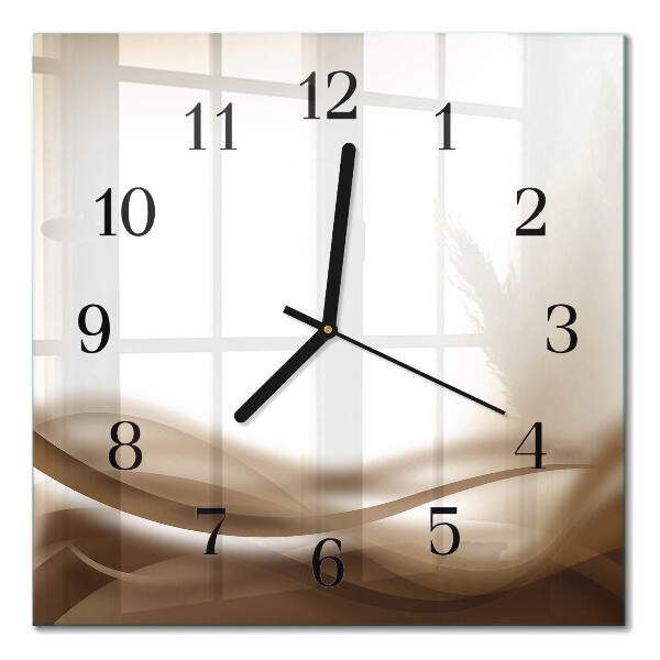 Wanduhr mit motiv quadratisch Abstrakte Linien
