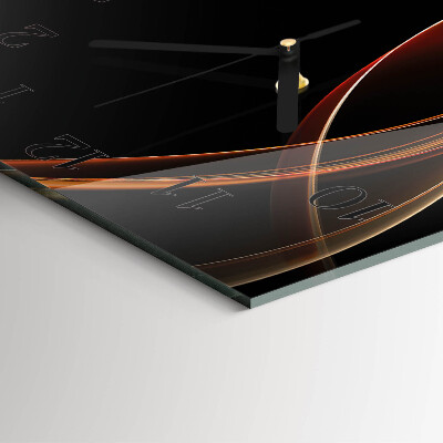 Moderne wanduhr quadratisch Abstrakte Linien