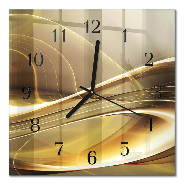 Wanduhr mit motiv quadratisch Abstrakte Linien