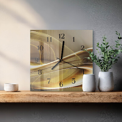 Wanduhr mit motiv quadratisch Abstrakte Linien