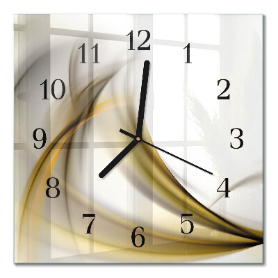 Quadratische wanduhr modern Abstrakte Linien