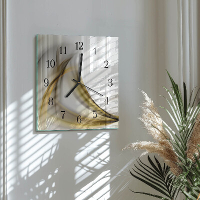 Quadratische wanduhr modern Abstrakte Linien