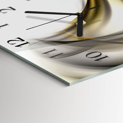 Quadratische wanduhr modern Abstrakte Linien