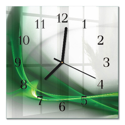 Quadratische wanduhr Abstrakte Linien