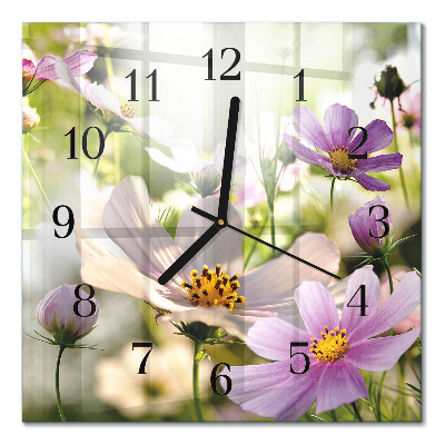 Quadratische wanduhr modern Kosmos
