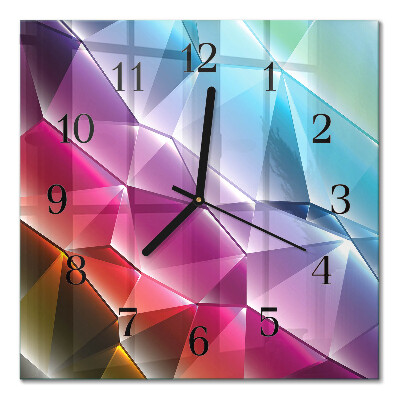 Wanduhr mit motiv quadratisch 3D-Muster