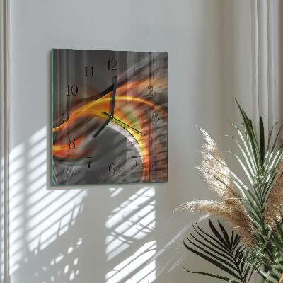 Quadratische wanduhr Abstraktion