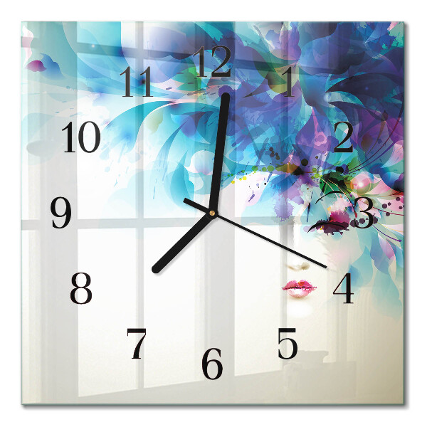 Quadratische wanduhr Abstraktion