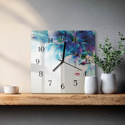 Quadratische wanduhr Abstraktion