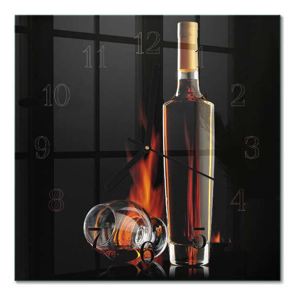Wanduhr mit motiv quadratisch Alkohol