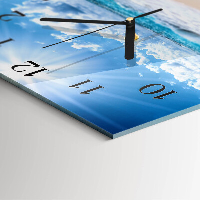 Wanduhr mit motiv quadratisch Meer
