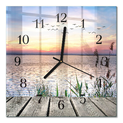 Quadratische wanduhr modern See