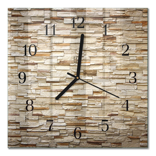 Quadratische wanduhr Klinker