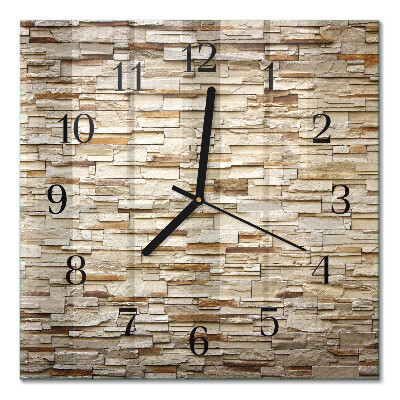 Quadratische wanduhr Klinker