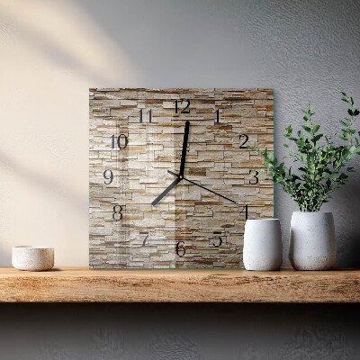 Quadratische wanduhr Klinker