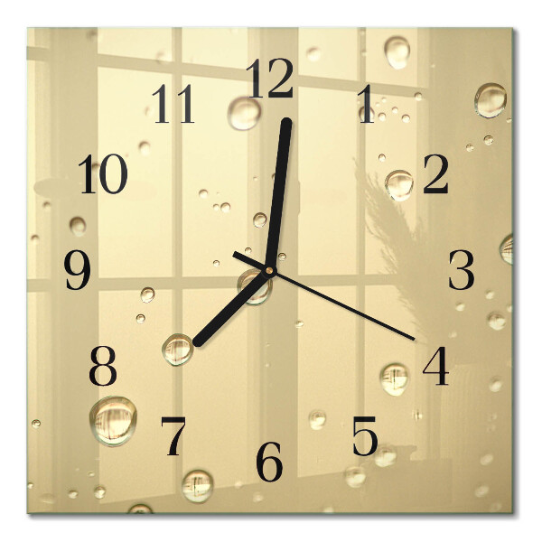 Moderne wanduhr quadratisch Tropfen