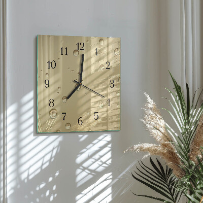 Moderne wanduhr quadratisch Tropfen