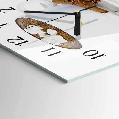Moderne wanduhr quadratisch Schokolade