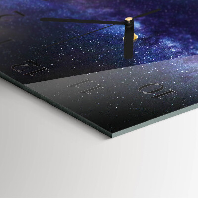 Wanduhr mit motiv quadratisch Galaxis