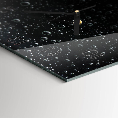 Wanduhr mit motiv quadratisch Tropfen