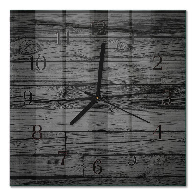 Quadratische wanduhr modern Holz