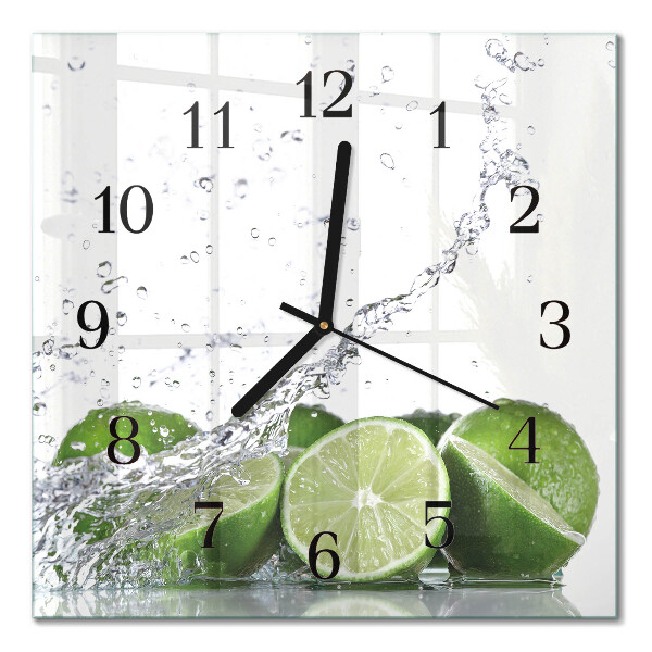 Moderne wanduhr quadratisch Limes
