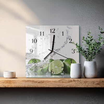Moderne wanduhr quadratisch Limes