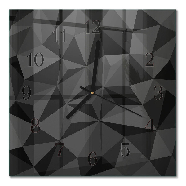 Quadratische wanduhr modern 3D-Muster