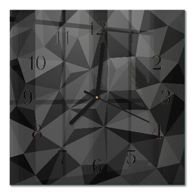 Quadratische wanduhr modern 3D-Muster