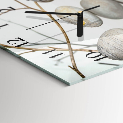 Moderne wanduhr quadratisch Steine
