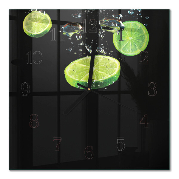 Quadratische wanduhr modern Limes