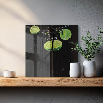 Quadratische wanduhr modern Limes