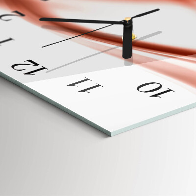 Glasuhr quadratisch Abstrakte Linien