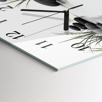 Moderne wanduhr quadratisch Spa-Steine