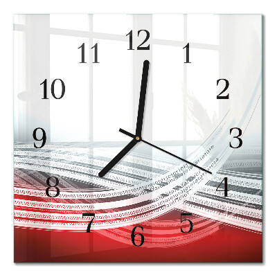 Wanduhr mit motiv quadratisch Abstraktion