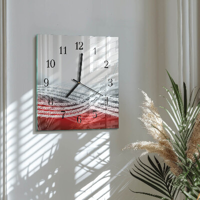 Wanduhr mit motiv quadratisch Abstraktion