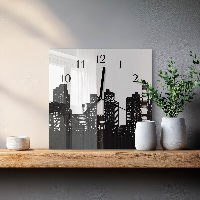 Quadratische wanduhr modern Gebäude