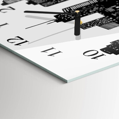 Quadratische wanduhr modern Gebäude