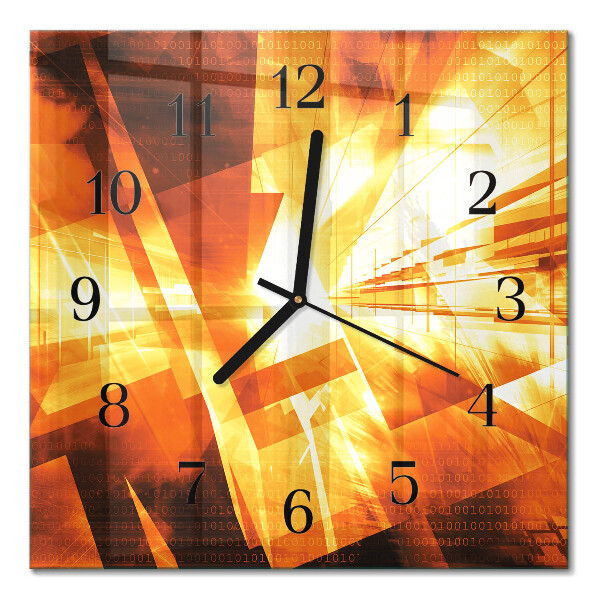 Quadratische wanduhr modern Abstraktion