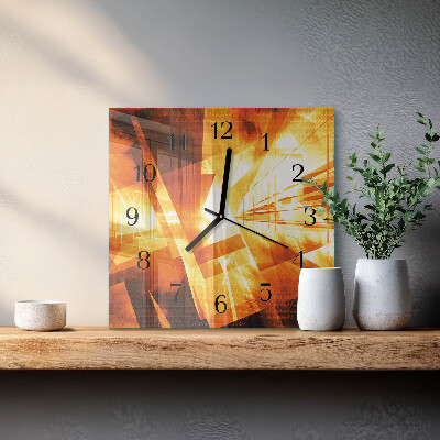 Quadratische wanduhr modern Abstraktion