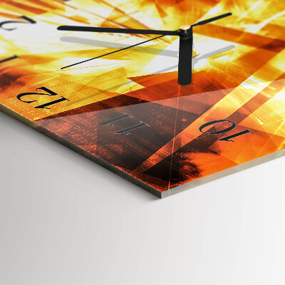 Quadratische wanduhr modern Abstraktion