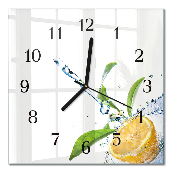 Moderne wanduhr quadratisch Zitrusfrüchte