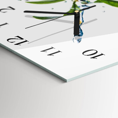 Moderne wanduhr quadratisch Zitrusfrüchte