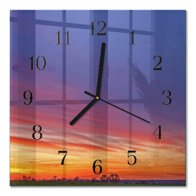 Quadratische wanduhr Feld