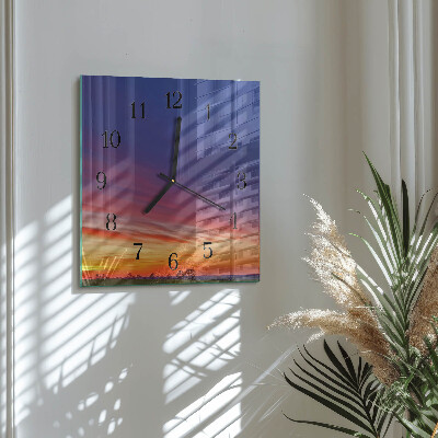 Quadratische wanduhr Feld