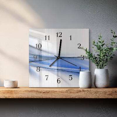 Moderne wanduhr quadratisch Abstrakte Linien