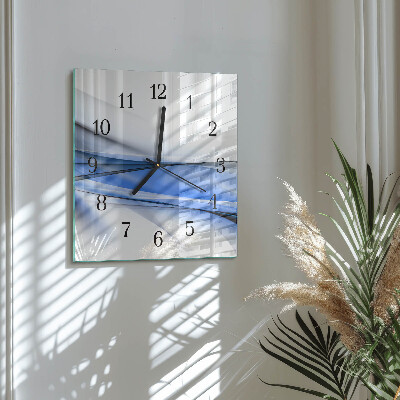 Moderne wanduhr quadratisch Abstrakte Linien