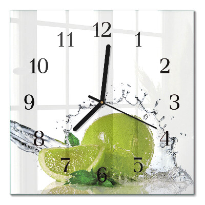 Wanduhr mit motiv quadratisch Wasser mit Kalk
