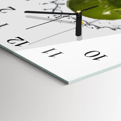 Wanduhr mit motiv quadratisch Wasser mit Kalk
