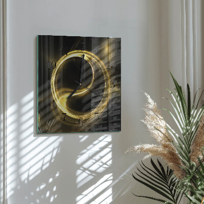 Wanduhr mit motiv quadratisch Abstrakter Kreis